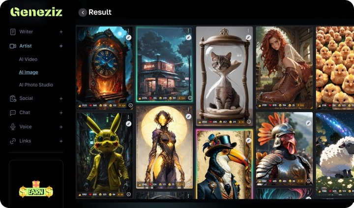 MagicAI Dashboard Mockup